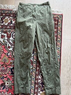 Roots Olive Green cotton pants - Size 6